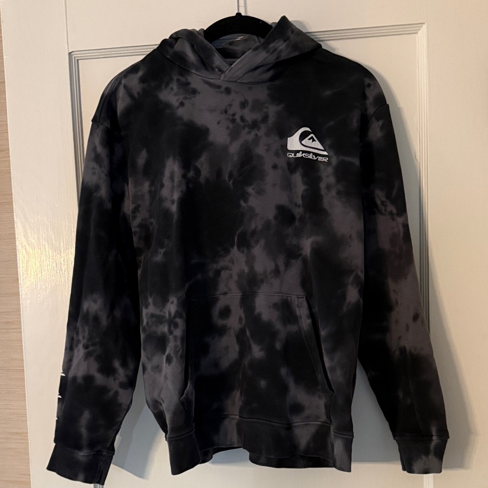 Quiksilver Charcoal Tie-Dye Hoodie